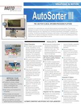 Motoman AutoSorter III Specimen Processing Platform - 1