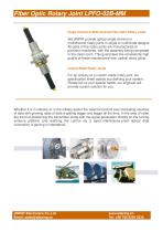 Fiber Optic Rotary Joint MM w3 mm cable (Kevlar lined) or armor LPFO-02B-MM-1