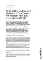 Air, Fluid Flow , and Thermal Simulation of Data Centers with Autodesk Revit 2013 and Autodesk BIM 360