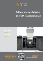 Taking a bite out of plastics GETECHA central granulatorsRS 2400-RS 30000 - 1