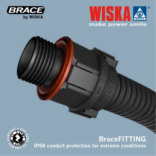 BraceFITTING IP68 conduit protection for extreme conditions