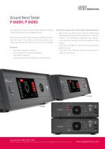 Ground Bond Tester P 6600H, P 6600U