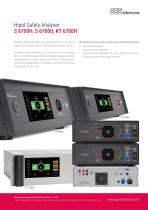 Hipot Safety Analyser S 6700H, S 6700U, KT 6780H-1