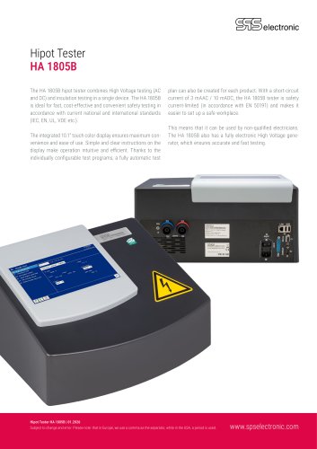 Hipot Tester HA 1805B