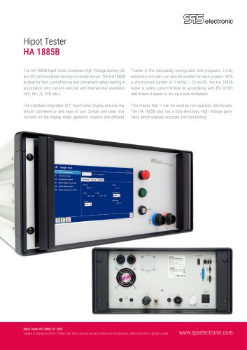 Hipot Tester HA 1885B