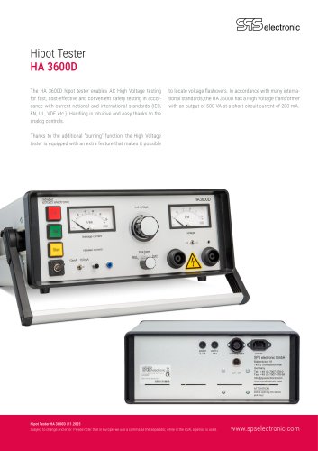 Hipot Tester HA 3600D