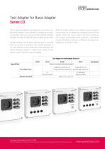 Test Adapter for Basic Adapter Series CO-1