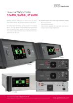 Universal Safety Tester S 6600H, S 6600U, KT 6680U-1