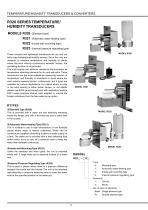 Temperature/humidity transducers R220/R320-4