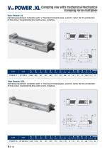 Clamping vise with mechanical/mechanical clamping force multiplier - 18