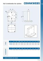 Tombstones, crankwebs, subplates - 23