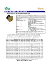 59mm (PA, PB) Geared Synchronous Motor