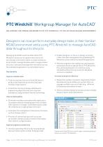 PTC Windchill ® Workgroup Manager for AutoCAD ® - 1