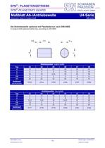 planetary gearboxes model range U4 - 10