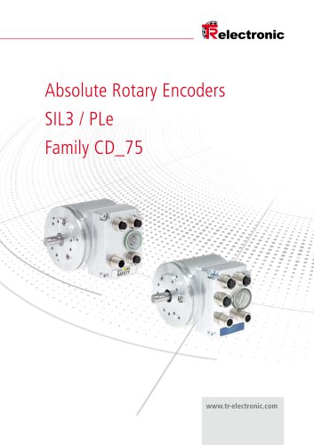 Product Information CD_75 - Safe rotary encoders SIL 3 / PL e