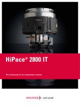 HiPace 2800 IT - The turbopump for ion implantation systems - 1