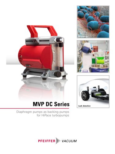 MVP DC Series - Diaphragm pumps as backing pumps for HiPace turbopumps