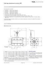 Draw-wire displacement converter SWF - 3