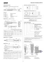 Inductive linear displacement transducer IW101 - 3