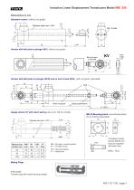 Inductive linear displacement transducers IWE250 - 3