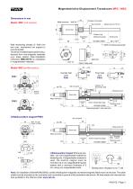 Magnetostrictive displacement transducer MPC - 3