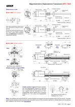 Magnetostrictive displacement transducer MPD - 4