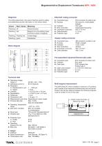 Magnetostrictive displacement transducer MPK - 2