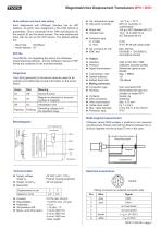 Magnetostrictive displacement transducer MPN - 2