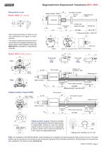 Magnetostrictive displacement transducer MSN - 4