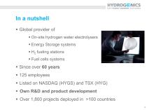 Hydrogenics Selected References - 2