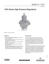 1301 Series High-Pressure Regulators - 1