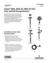 Fisher® DMA, DMA/AF, DMA/AF-HTC, DSA, and DVI Desuperheaters - 1