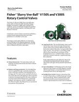 Fisher™ Slurry Vee‐Ball™ V150S and V300SRotary Control Valves