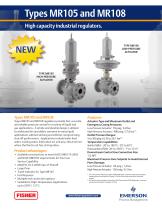 MR105 and MR108 High Capacity Industrial Regulators Flier - 1