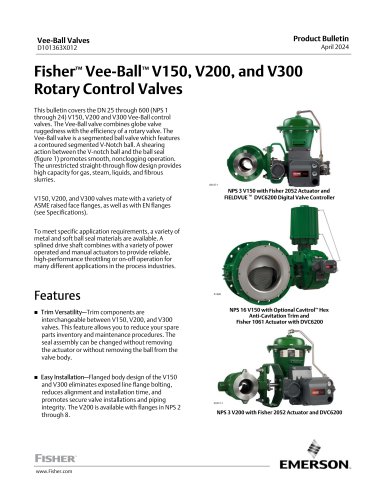 vee-ball-v150-v200-and-v300-rotary-control-valves-fisher