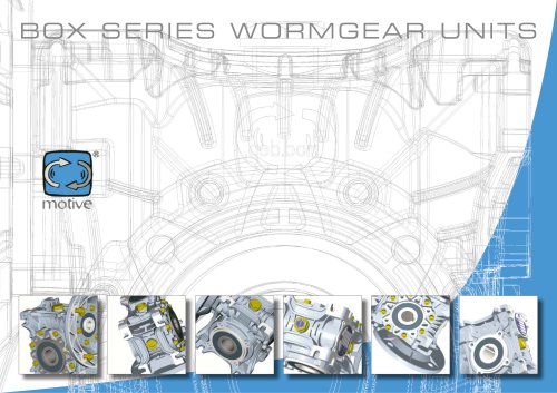 BOX worm gearboxes and STADIO pre-stages_2013