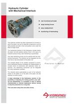 Special Cylinders · Hydraulic Cylinder with Mechanical Interlock - 1