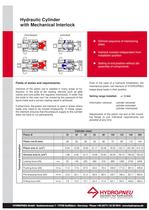 Special Cylinders · Hydraulic Cylinder with Mechanical Interlock - 2