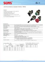 22mm Push Buttons & Operator Interface - PBM22-1
