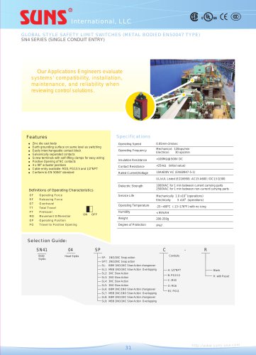 SN4 Series with Reset Function