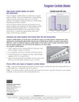 Belt Conveyor Insights #1002 - Tungsten Carbide Blades - 2