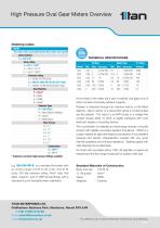 High Pressure Oval Gear Meters Overview 2021 - 2