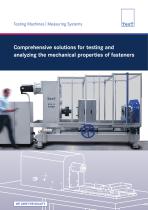 Comprehensive solutions for testing and analyzing the mechanical properties of fasteners