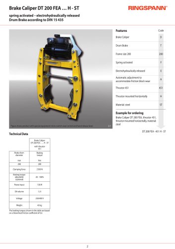 Datasheet DT 200 FEA … H - ST