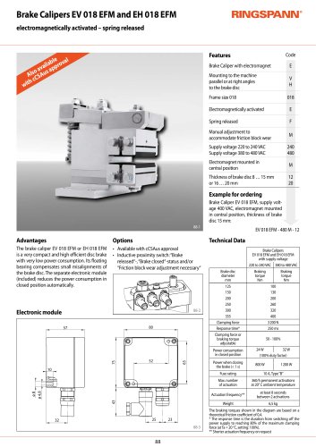 Datasheet EH 018 EFM