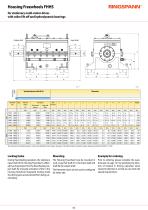 Datasheet Housing Freewheels FHHS-4