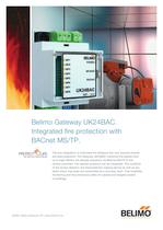 Belimo Gateway UK24BAC - Integrated fire protection with BACnet MS/TP-1
