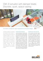 CM..D actuator with damper blade. Discrete, quiet, space-saving-1