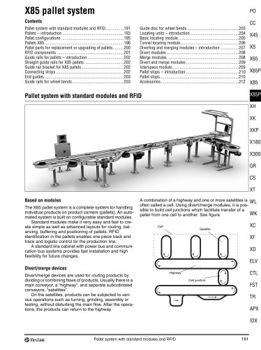 Pallet system X85