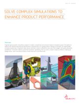 SOLVE COMPLEX SIMULATIONS TO  ENHANCE PRODUCT PERFORMANCE